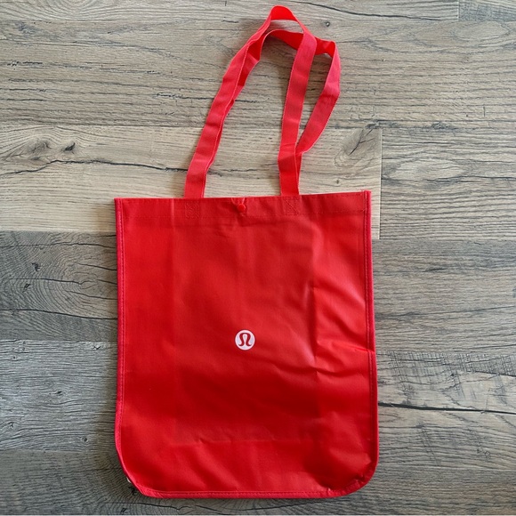 Large Red Lululemon Shopping Bag - Picture 1 of 3